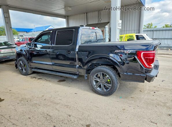 1FTEW1EP6PFA74093 2023 FORD F150 Черный Задняя левая четверть