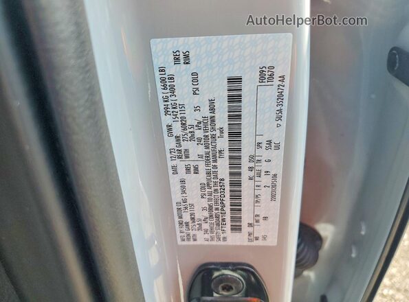 1FTEW1EP6PFD32578 2023 FORD F150 Gray Vista del compartimento del motor