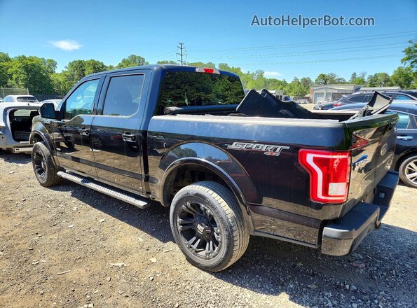 1FTEW1EP7GFA39675 2016 FORD F150 Black Tył lewy