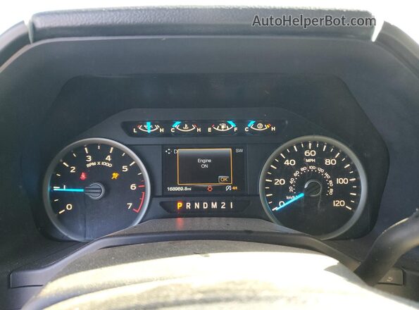 1FTEW1EP7GFA56444 2016 FORD F150 White Instrument cluster view
