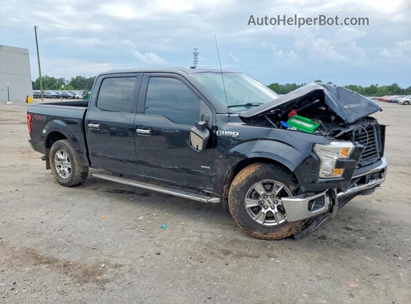 1FTEW1EP7GFB42644 2016 FORD F150 Черный Передняя правая четверть