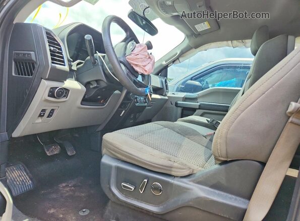 1FTEW1EP7GFB42644 2016 FORD F150 Черный Вид салона спереди