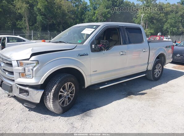 1FTEW1EP7GFB65809 2016 FORD F150 Silver წინა მარცხენა ხედი სამი მეოთხედიდან