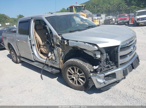 1FTEW1EP7GFB65809 2016 FORD F150 Silver წინა ხედი