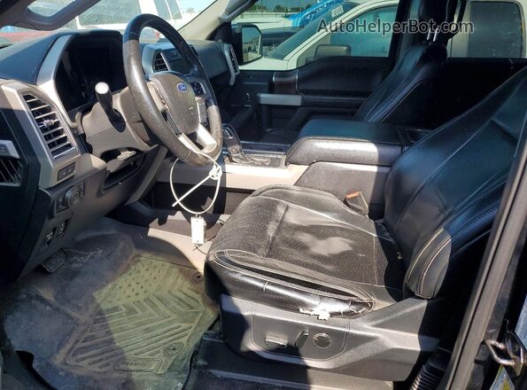 1FTEW1EP7GFB67396 2016 FORD F150 Черный Вид салона спереди