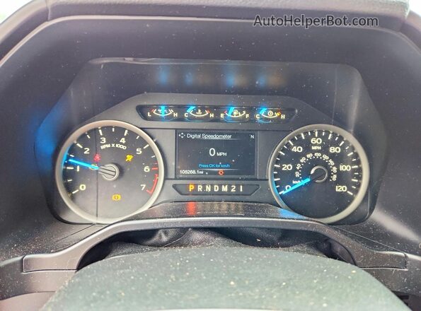 1FTEW1EP7GFC28066 2016 FORD F150 Red ხელსაწყოთა პანელის ხედი