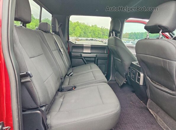1FTEW1EP7GFC28066 2016 FORD F150 Red უკანა სავარძლების ხედი