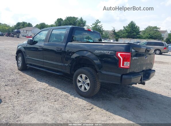 1FTEW1EP7GKF74917 2016 FORD F150 Black Trasero izquierdo