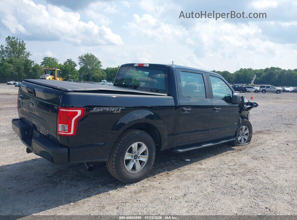 1FTEW1EP7GKF74917 2016 FORD F150 Black Trasero derecho