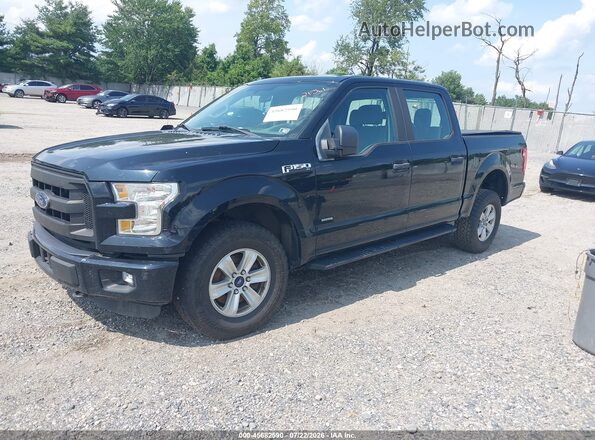 1FTEW1EP7GKF74917 2016 FORD F150 Black Vista tres cuartos delantera izquierda