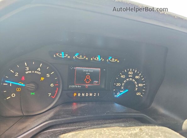 1FTEW1EP7HFA60639 2017 FORD F150 White Instrument cluster view