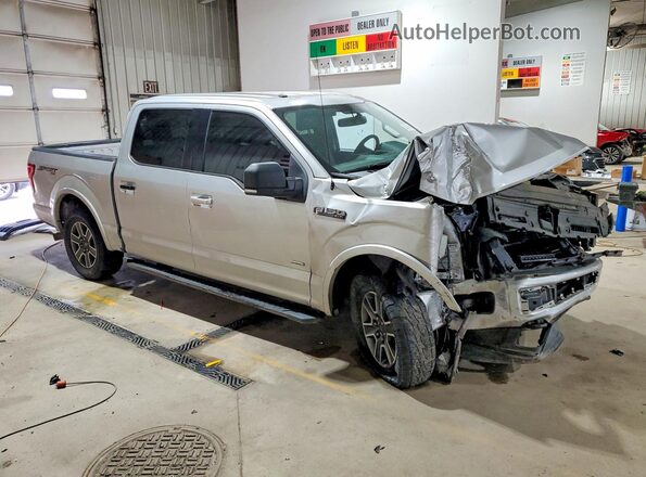 1FTEW1EP7HFB28552 2017 FORD F150 Silver Przód prawy