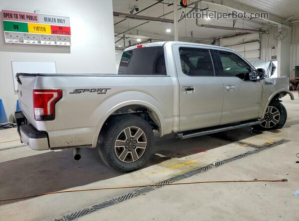 1FTEW1EP7HFB28552 2017 FORD F150 Silver Tył prawy