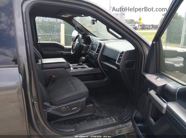 1FTEW1EP7HKC05962 2017 FORD F150 Gray Front interior view