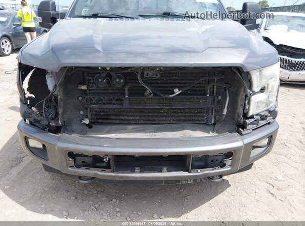 1FTEW1EP7HKC05962 2017 FORD F150 Gray Front view