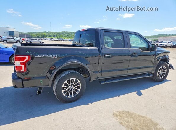 1FTEW1EP7JFA71162 2018 FORD F150 Черный Задняя правая четверть