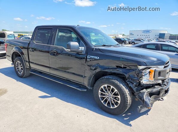 1FTEW1EP7JFA71162 2018 FORD F150 Черный Передняя правая четверть