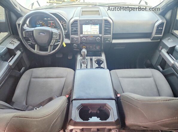 1FTEW1EP7JFD32936 2018 FORD F150 Gray Widok deski rozdzielczej