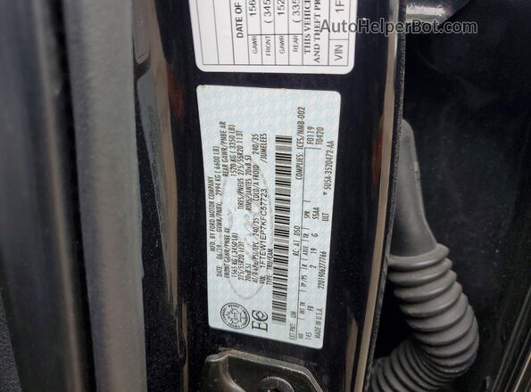 1FTEW1EP7KFC57723 2019 FORD F150 Black Շարժիչի բաժամունքի տեսք