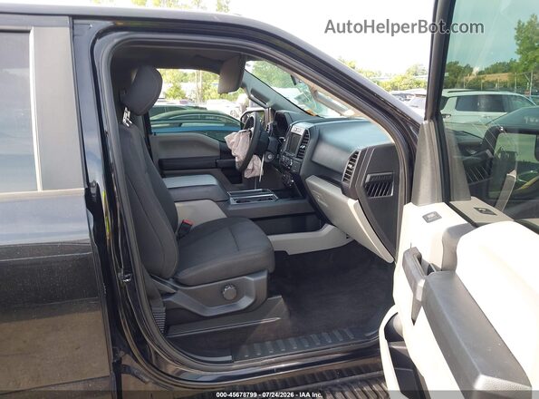 1FTEW1EP7KFC99633 2019 FORD F150 Black Widok wnętrza z przodu