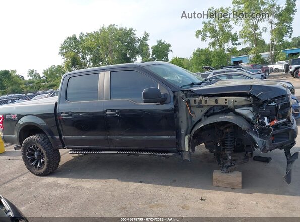 1FTEW1EP7KFC99633 2019 FORD F150 Black Widok wnętrza 360 stopni