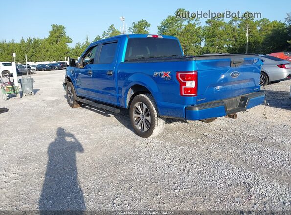 1FTEW1EP7KKD87640 2019 FORD F150 Blue Հետևի ձախ