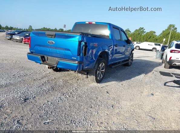 1FTEW1EP7KKD87640 2019 FORD F150 Blue Հետևի աջ
