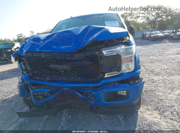 1FTEW1EP7KKD87640 2019 FORD F150 Blue Դիմացի տեսք