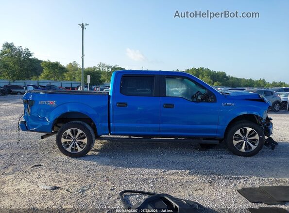 1FTEW1EP7KKD87640 2019 FORD F150 Blue Սալոնի հետևի տեսք