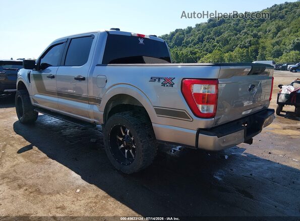 1FTEW1EP7MFA08180 2021 FORD F150 Silver Հետևի ձախ