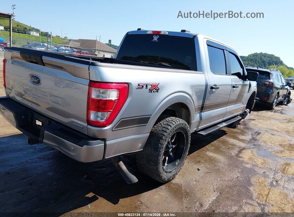1FTEW1EP7MFA08180 2021 FORD F150 Silver Հետևի աջ