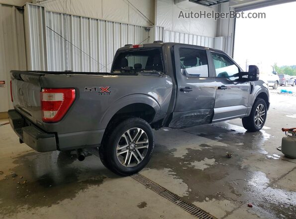 1FTEW1EP7MFB41683 2021 FORD F150 Gray Հետևի աջ