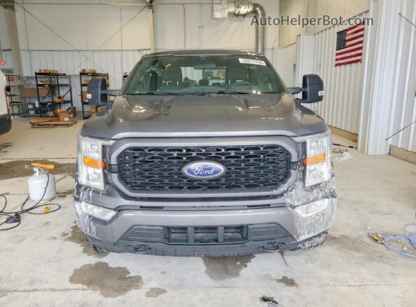 1FTEW1EP7MFB41683 2021 FORD F150 Gray Դիմացի տեսք