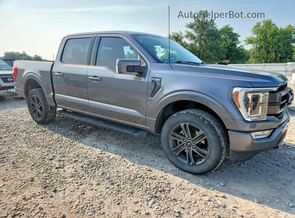 1FTEW1EP7NFA53573 2022 FORD F150 Gray Delantero derecho