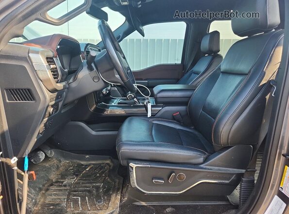 1FTEW1EP7NFA53573 2022 FORD F150 Gray Vista interior delantera