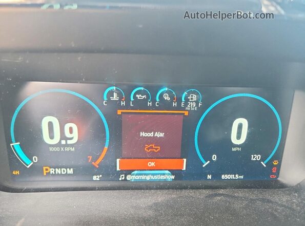 1FTEW1EP7NFA53573 2022 FORD F150 Gray Vista del cuadro de instrumentos