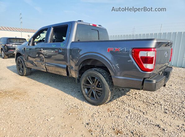 1FTEW1EP7NFA53573 2022 FORD F150 Gray Trasero izquierdo