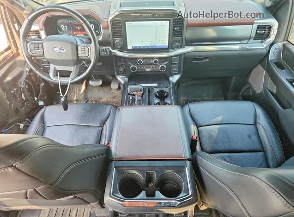 1FTEW1EP7NFA53573 2022 FORD F150 Gray Vista del salpicadero