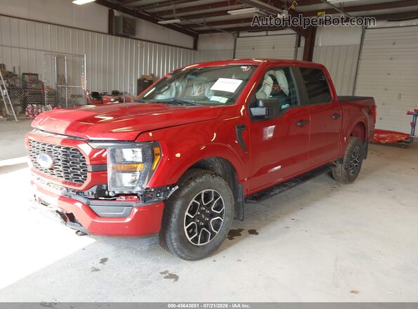 1FTEW1EP7PKD54239 2023 FORD F150 Red Vista tres cuartos delantera izquierda