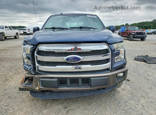 1FTEW1EP8GFB35766 2016 FORD F150 Blue Vista frontal