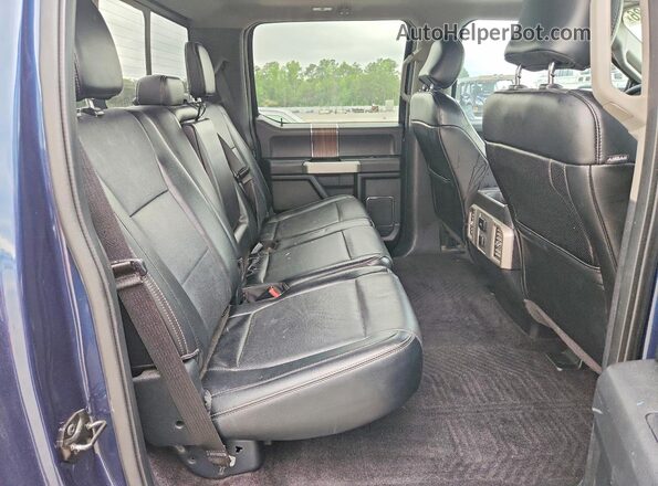 1FTEW1EP8GFB35766 2016 FORD F150 Blue Vista de los asientos traseros