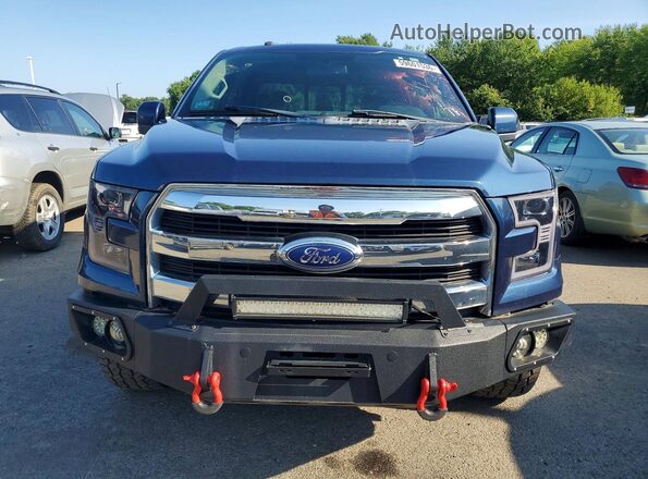 1FTEW1EP8GFC63957 2016 FORD F150 Blue Вид спереду