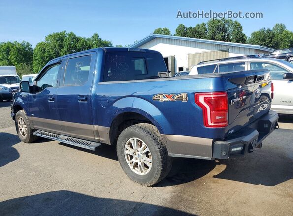 1FTEW1EP8GFC63957 2016 FORD F150 Blue Задня ліва чверть