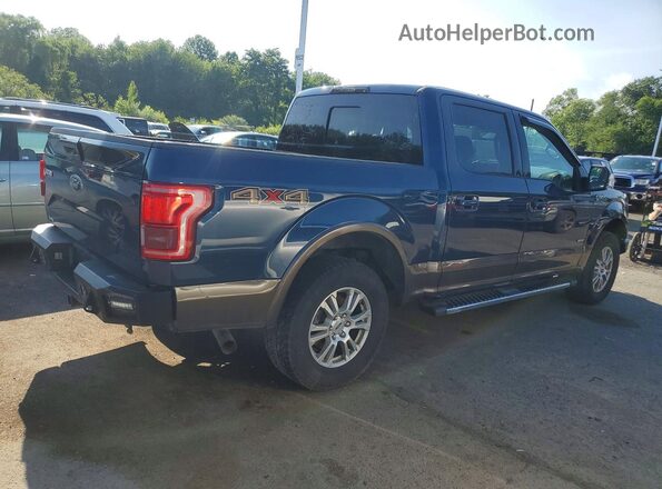 1FTEW1EP8GFC63957 2016 FORD F150 Blue Задня права чверть