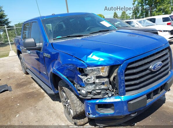 1FTEW1EP8GFD17872 2016 FORD F150 Blue Front view