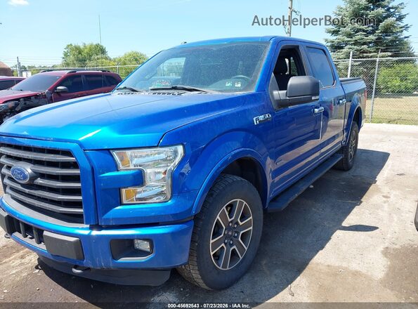 1FTEW1EP8GFD17872 2016 FORD F150 Blue Front left