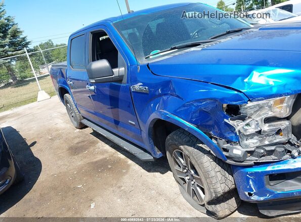 1FTEW1EP8GFD17872 2016 FORD F150 Blue Rear interior view