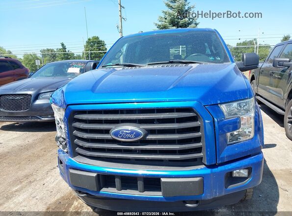 1FTEW1EP8GFD17872 2016 FORD F150 Blue Instrument cluster view