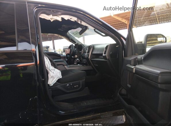 1FTEW1EP8GKF84386 2016 FORD F150 Black Widok wnętrza z przodu