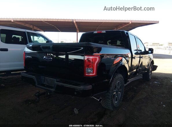 1FTEW1EP8GKF84386 2016 FORD F150 Black Tył prawy